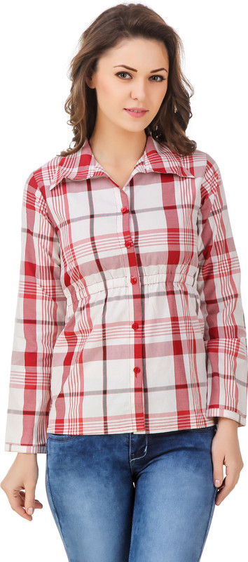 99 Affair Women Checkered Formal Multicolor Shirt