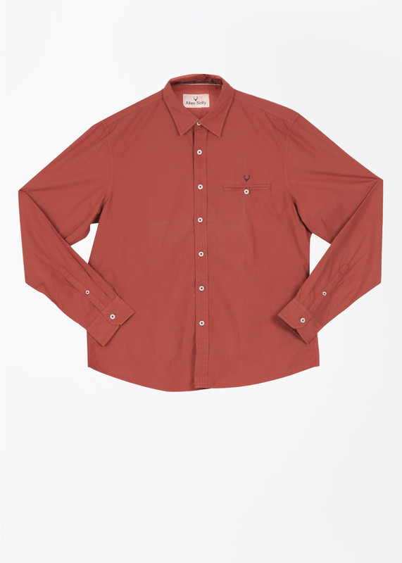 Allen Solly Men Solid Casual White Shirt