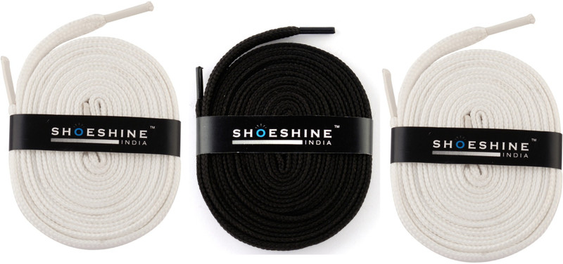 Shoeshine India sports shoes laces 120cm Z6 flat Shoe Lace(Multi Set of 3)