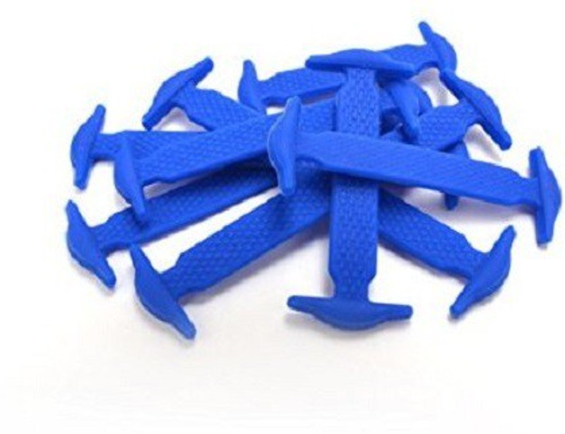 Koollace BLUE - ADULT - NO TIE Shoe Lace(Blue Set of 16)