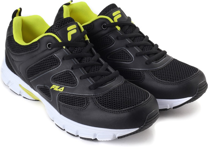 Fila Running Shoes For Men(Black, Yellow)