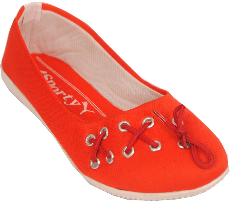 SPORTS Orange Lace Bellies For Women(Orange)