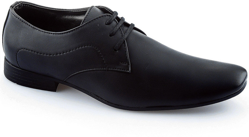 Faces By Devils Bastian Black Lace Up Shoes For Men(Black) Faces By Devils Bastian Black Lace Up Shoes For Men(Black)