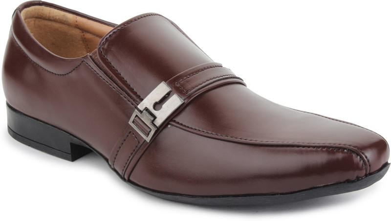 Vilax Slip On Shoes For Men(Brown)