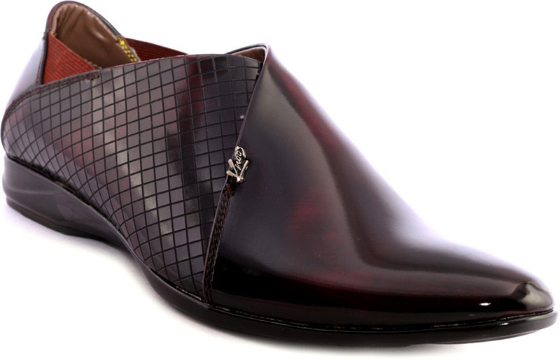 Knoos Party Wear For Men(Maroon, Black)