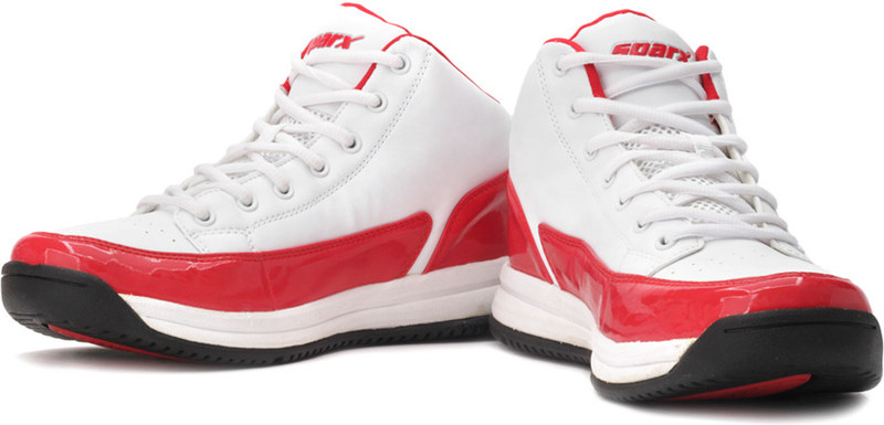 Sparx SM-BB02 Basketball Shoes For Men(Red, White)