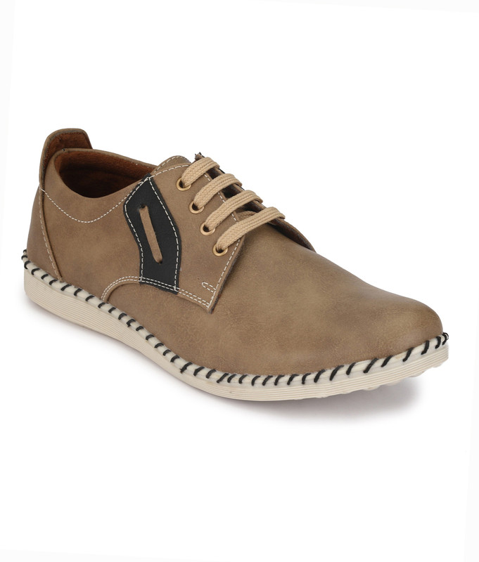 Knoos stylish Sneakers For Men(Tan)