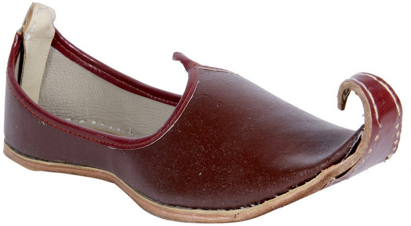 Panahi Brown Rajasthani Mojari Mojaris For Men(Brown)