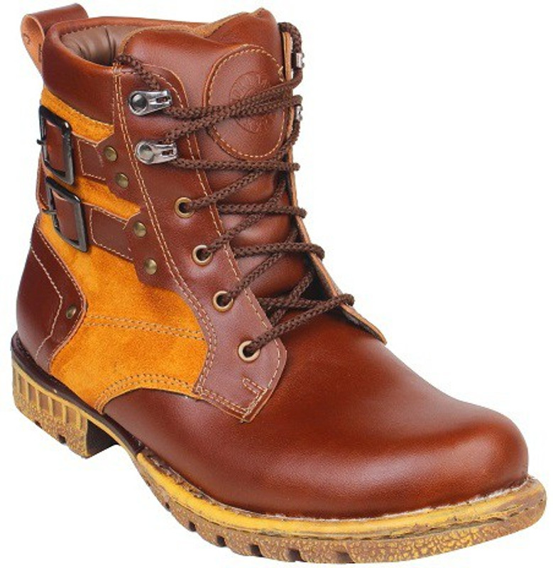 Pede Milan Boots For Men(Tan, Brown)