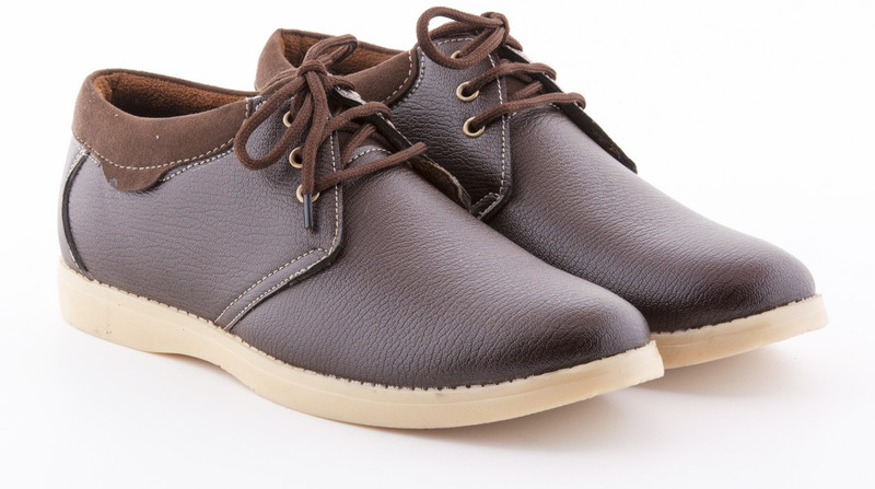 Boysons opera56 brown leather Corporate Casuals For Men(Brown)