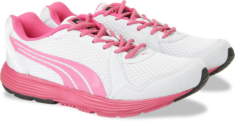 Puma Descendant v2 Wn's IDP Running Shoes For Women(Pink, Grey)