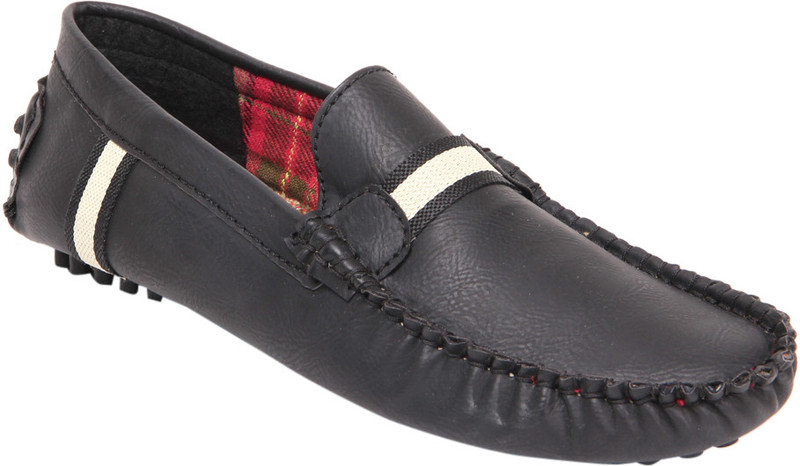 Funk'd Stripe Loafers For Men(Black)