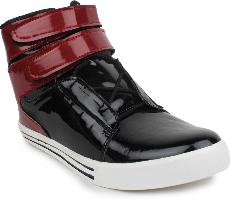 Beonza High Ankle Sneakers For Men(Maroon, Black)