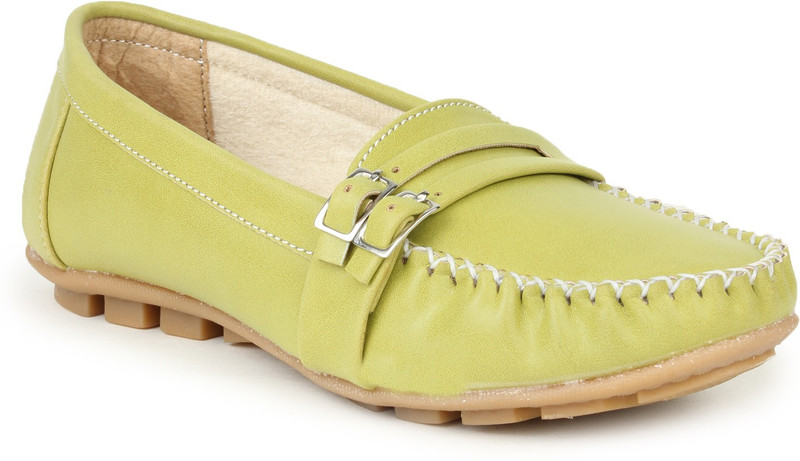 Stylistry Maxis Pu1717libell3000 Loafers For Women(Green)
