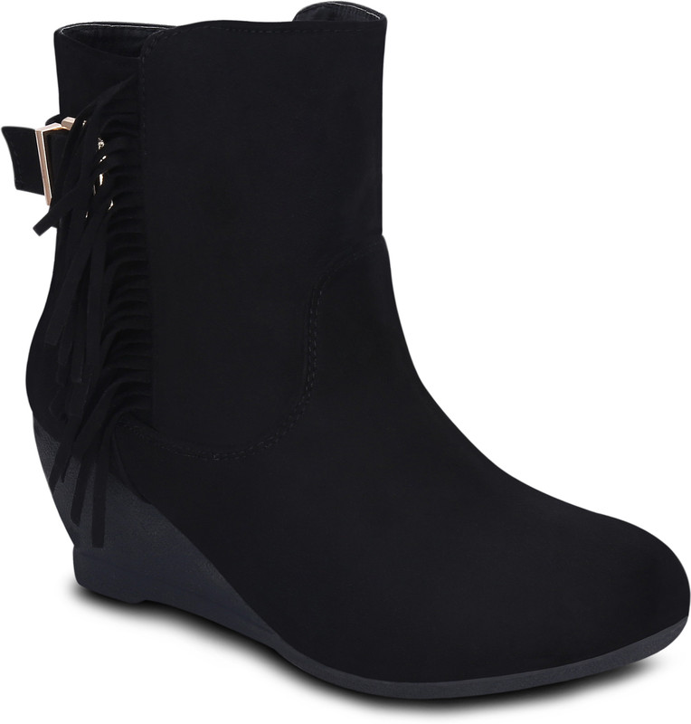 Get Glamr PIKE Boots For Women(Black)
