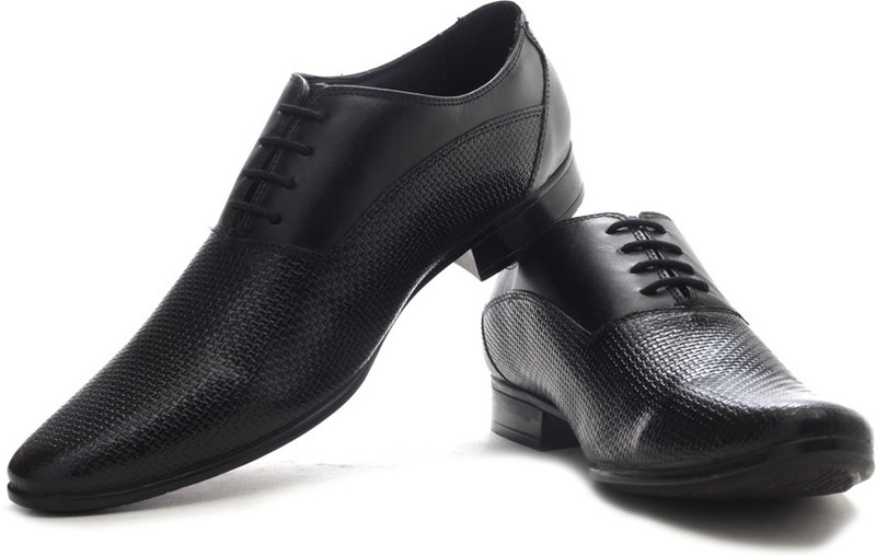 Bata Shine Men Smooth Leather Lace Up Shoes For Men(Black)