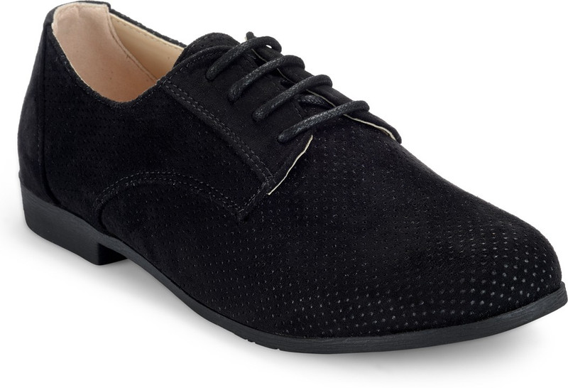 Flat n Heels Sneakers For Women(Black)