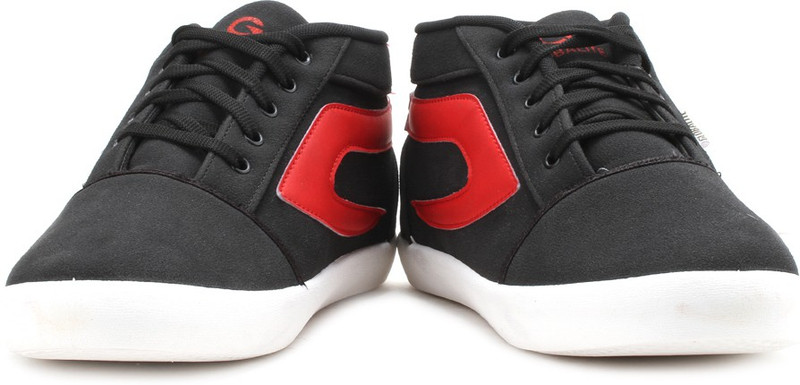 Globalite II Men High Ankle Sneakers For Men(Red, Black) Globalite II Men High Ankle Sneakers For Men(Red, Black)