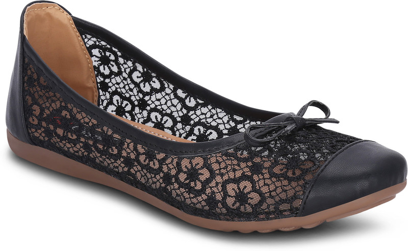 Get Glamr Carol Bellies For Women(Black)