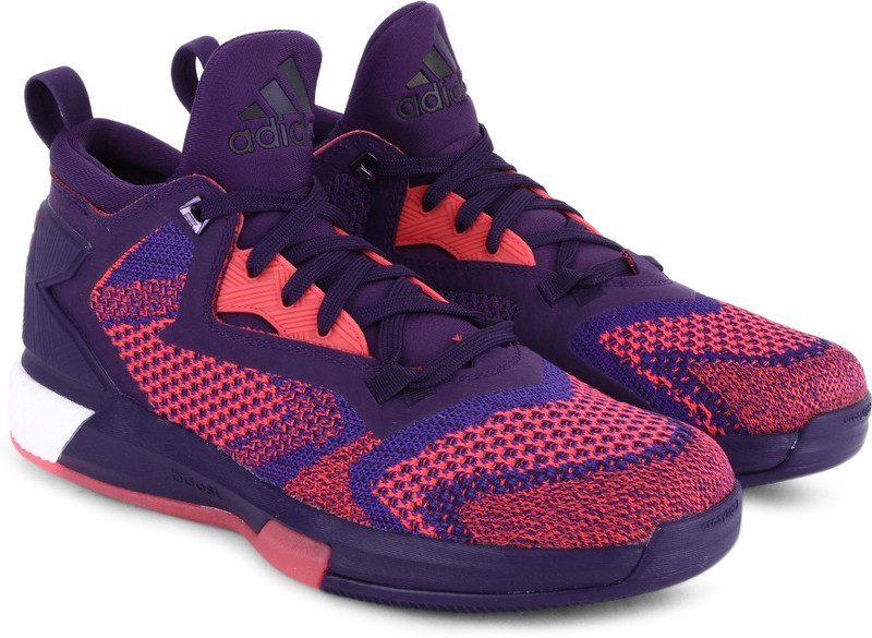 ADIDAS D LILLARD 2 BOOST PRIMEKNIT Men Basketball Shoes For Men(Purple, Pink)