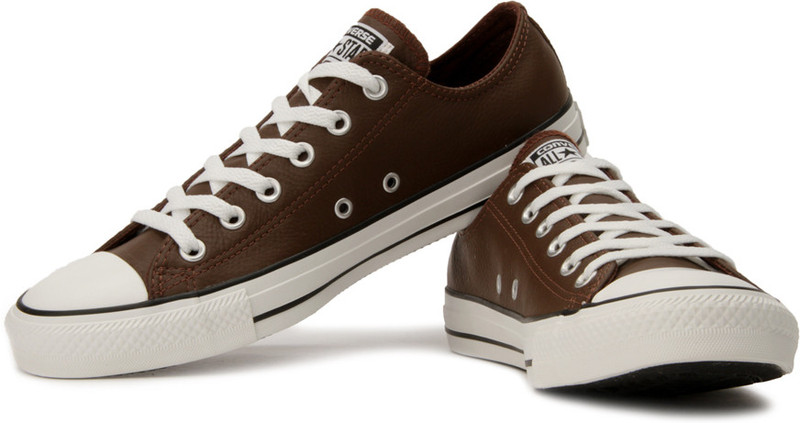 Converse Sneakers For Men(White, Brown)