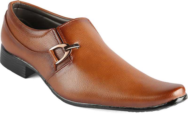 Shoefad Slip On For Men(Tan)