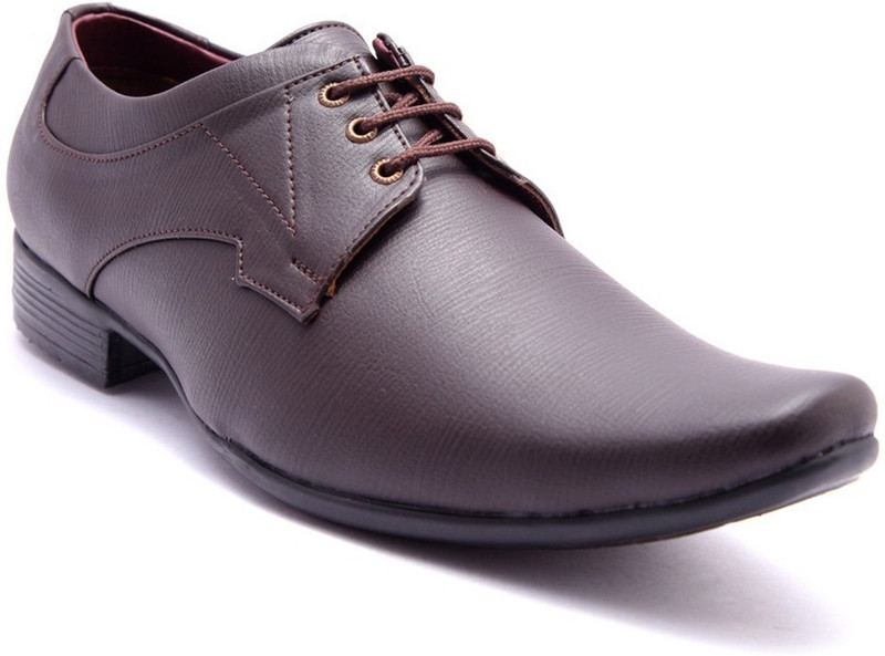 Knoos Classy Lace Up Shoes For Men(Brown)