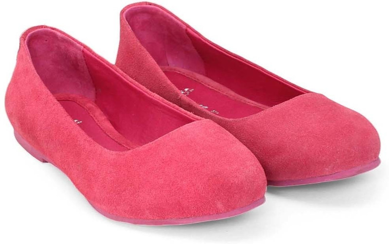 Brune 100% Suede Leather Women Bellies For Women(Pink)