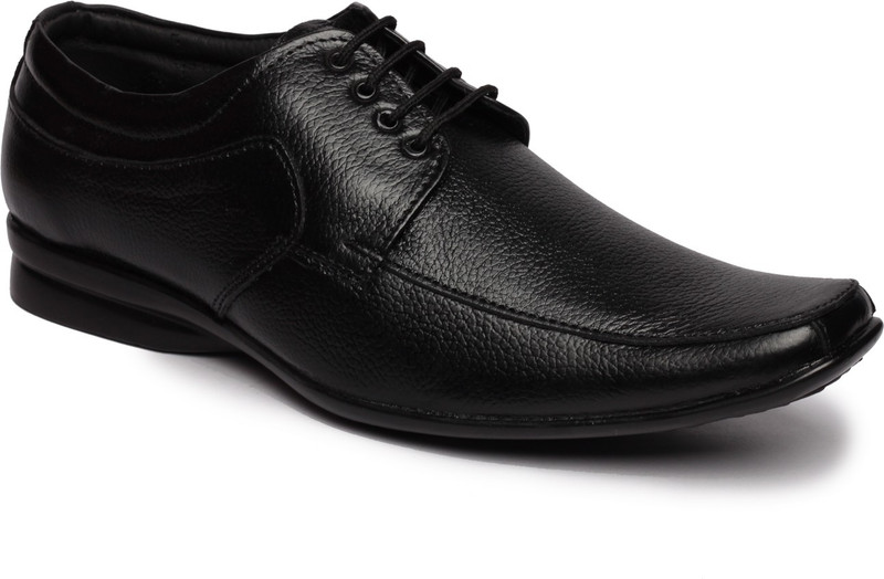 Feather Leather 024 Lace Up Shoes For Men(Black) Feather Leather 024 Lace Up Shoes For Men(Black)