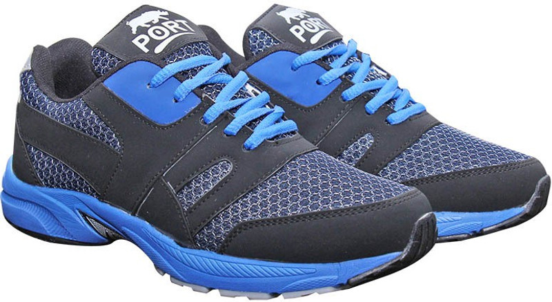 Port Blu Gry Running Shoes For Men(Blue)