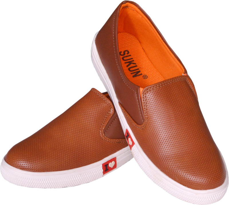 Sukun Slip On Sneakers For Women(Tan) Sukun Slip On Sneakers For Women(Tan)