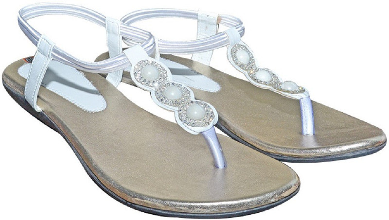 Port Women's white Flats For Women(White)