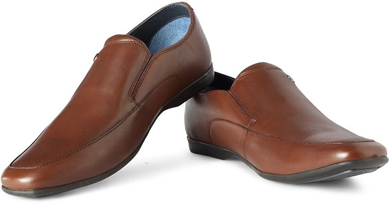 Louis Philippe Slip On Shoes For Men(Brown)