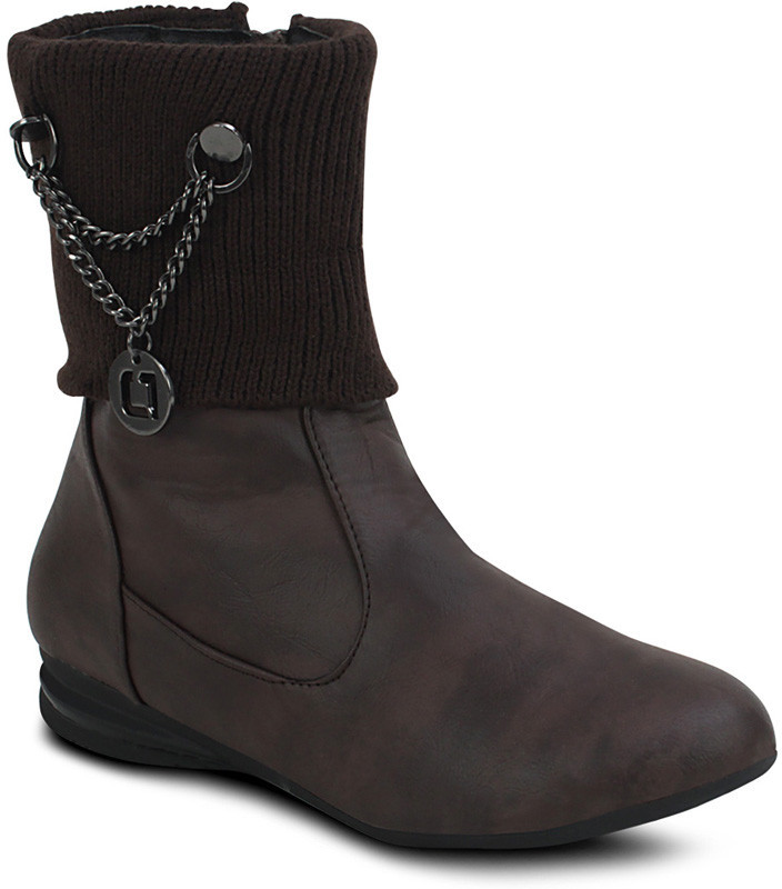 Get Glamr Suede Boots For Women(Brown) Get Glamr Suede Boots For Women(Brown)