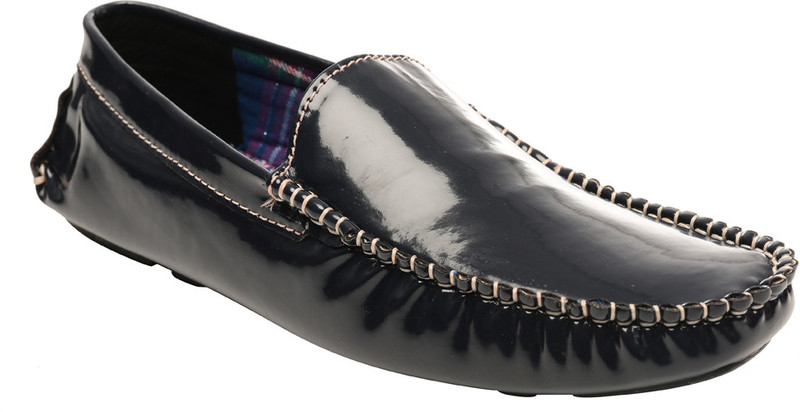 Funk'd Patent Loafers For Men(Black)