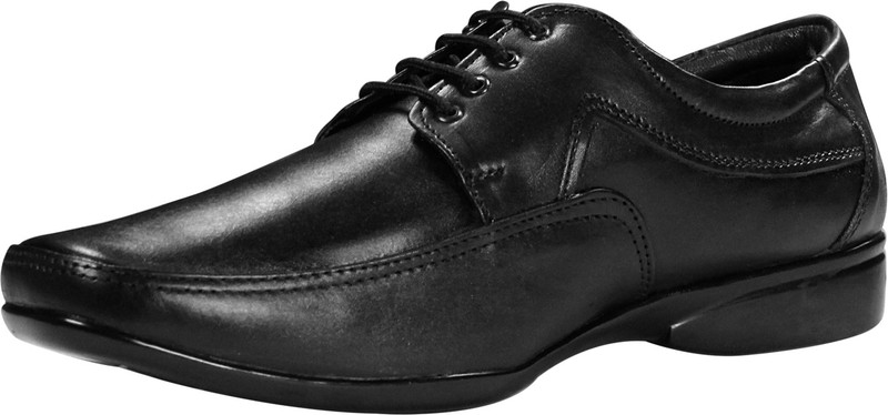 Feather Leather Genuine Leather Black Formal Shoes 048 Outdoors For Men(Black) Feather Leather Genuine Leather Black Formal Shoes 048 Outdoors For Men(Black)