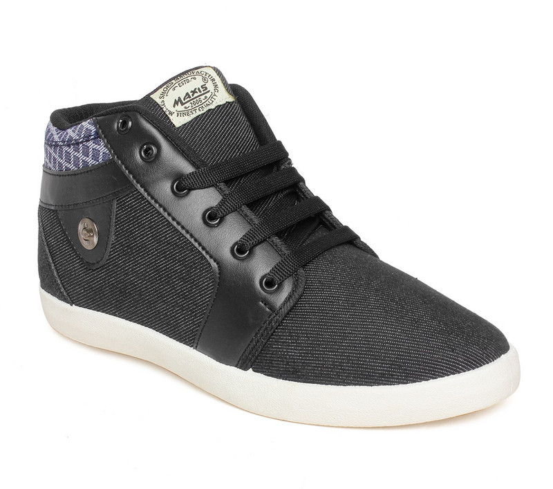 Maxis Canvas Shoes For Men(Black)