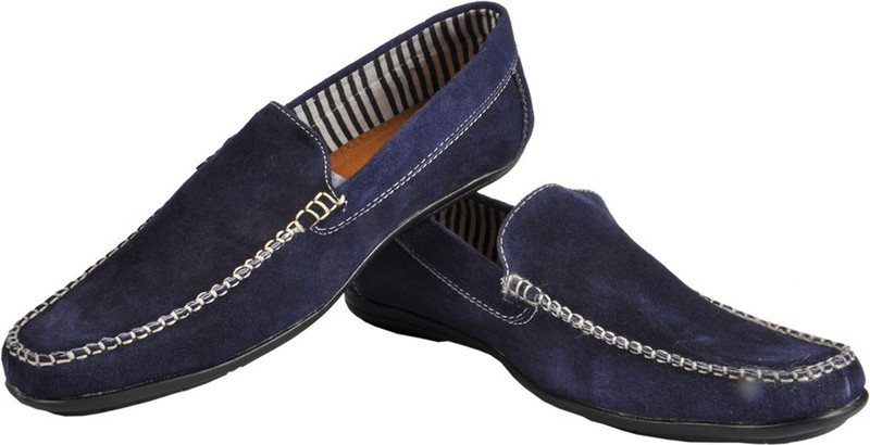 NY Eagle Blue Pure Leather Suede For Men(Black)