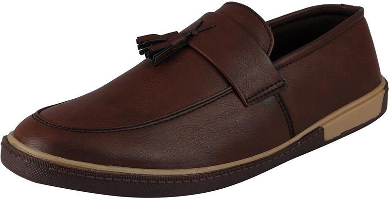 FAUSTO Trendy Mocassin For Men(Brown)