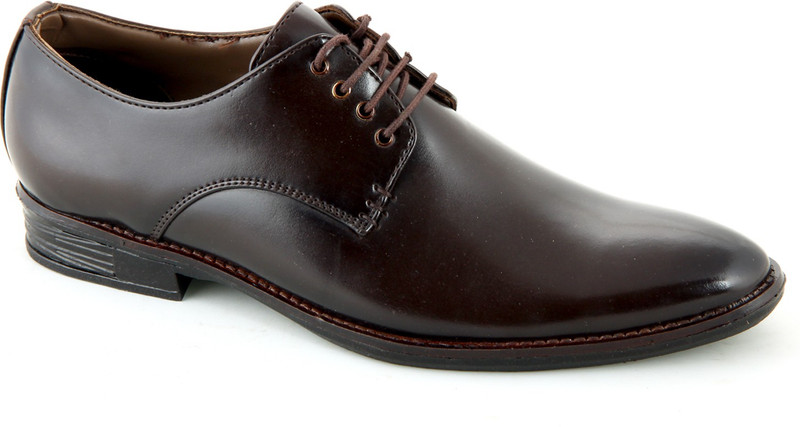 24 Casuals Dreamer Brown Lace Up Shoes For Men(Brown)