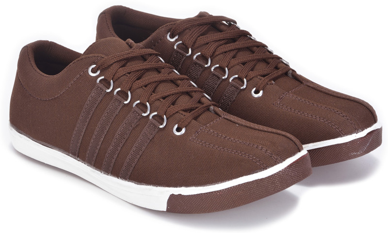 Boysons stylish canvas unbeatable Sneakers For Men(Brown)
