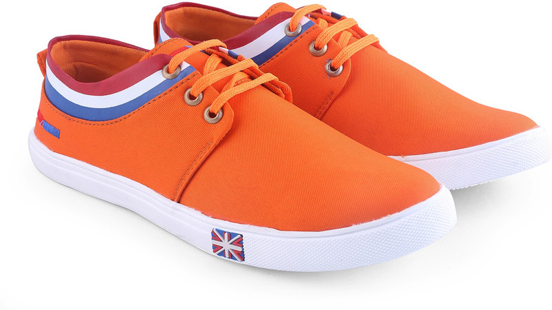 Shoefad Sneakers For Men(Orange)