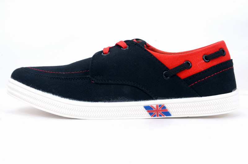 Allenson Royal Vego Canvas Shoes For Men(Black) Allenson Royal Vego Canvas Shoes For Men(Black)