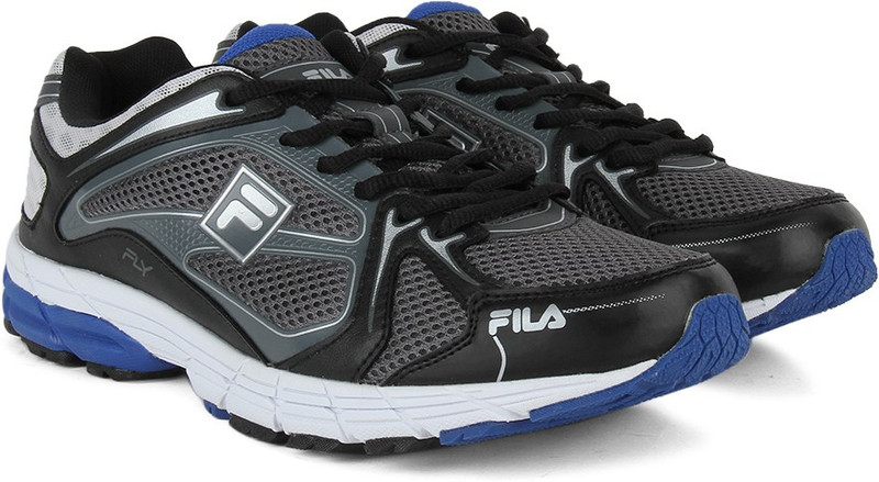 Fila FLY Running Shoes For Men(Silver, Black, Grey)