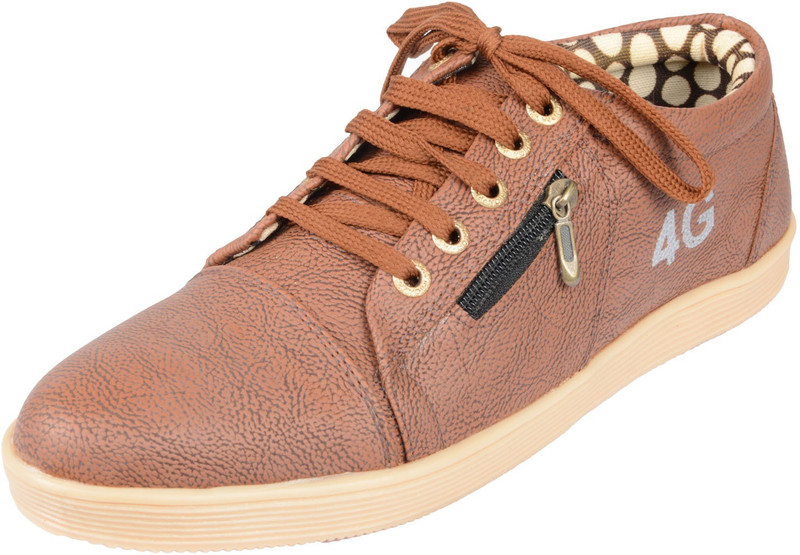 Oora BON-CROCK_9_Cherry Brown Sneakers For Men(Orange)