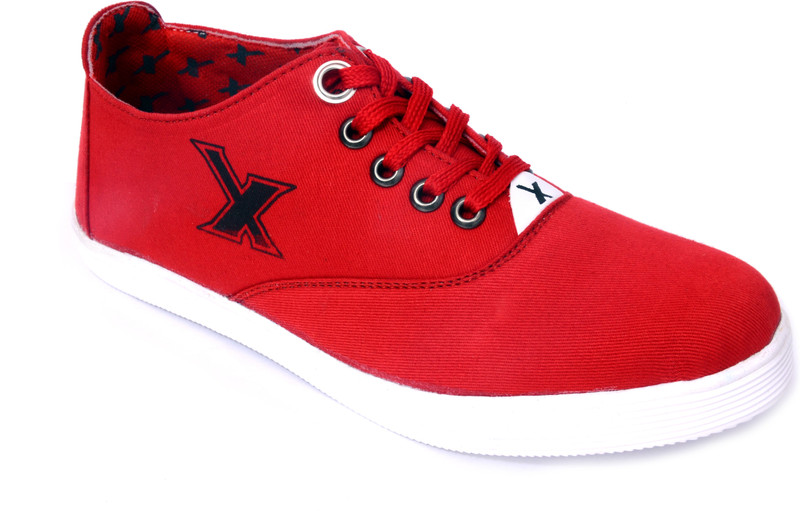 Allenson Canvas shoes Canvas Shoes For Men(Red) Allenson Canvas shoes Canvas Shoes For Men(Red)