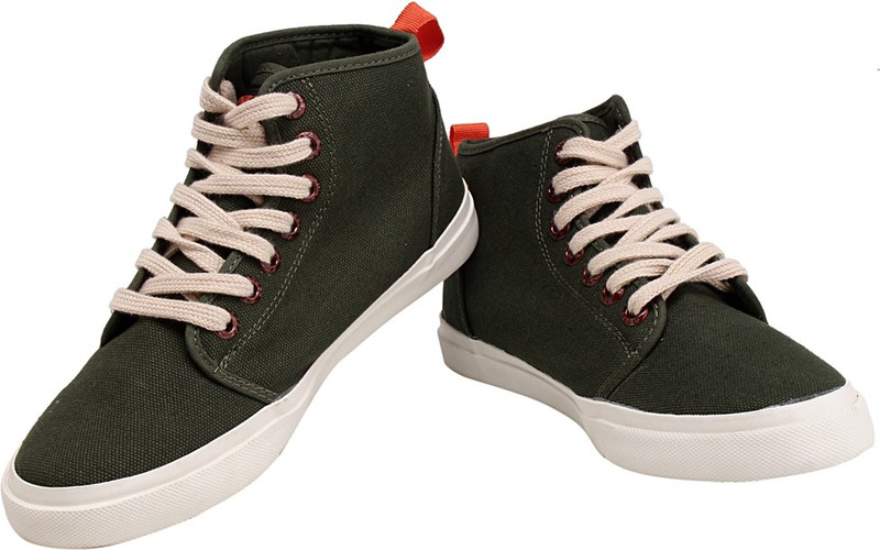 Sparx Trendy Olive Canvas Shoes For Men(Olive)