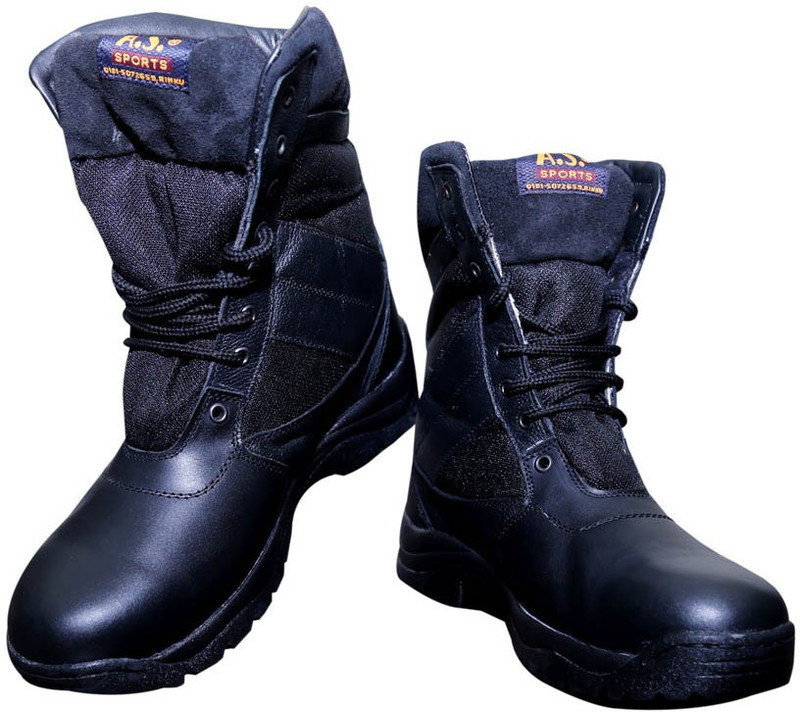 AS SPORTS Boots For Men(Black)
