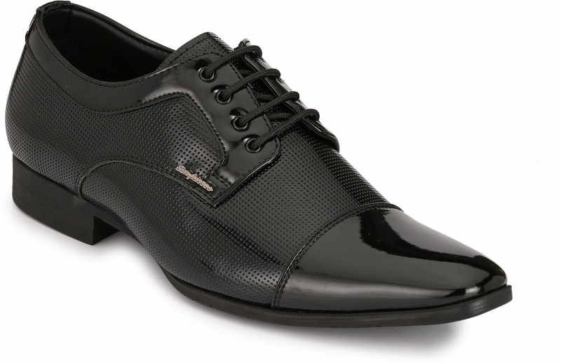 San Frissco EC 9915 Lace Up Shoes For Men(Black)