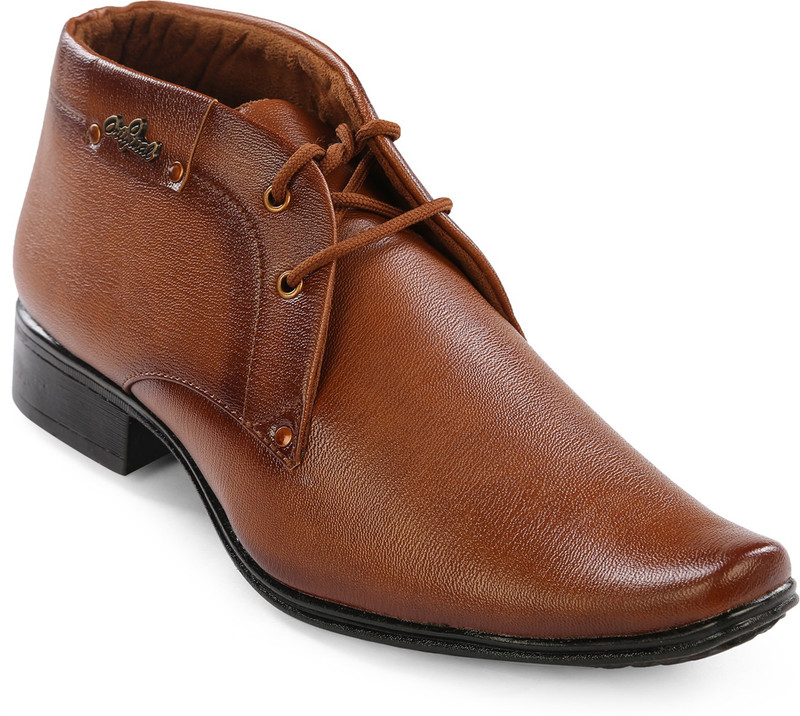Shoefad Lace Up For Men(Tan)